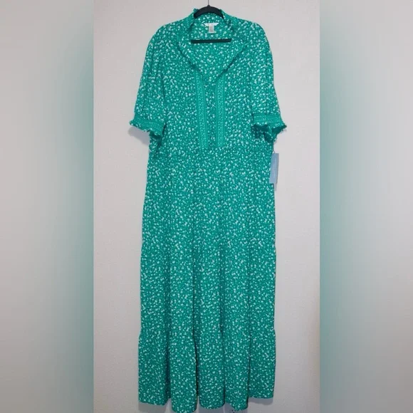 Jade Ivory Peasant Dress - Picture 2 of 8